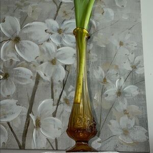 Amber Glass Vase